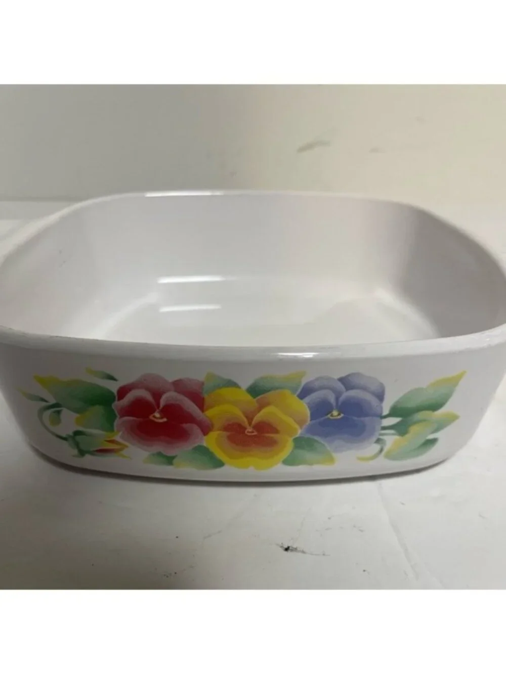 Corning Ware “Summer Blush” Square Casserole Dish – 1L (A-1-B) Made in USA